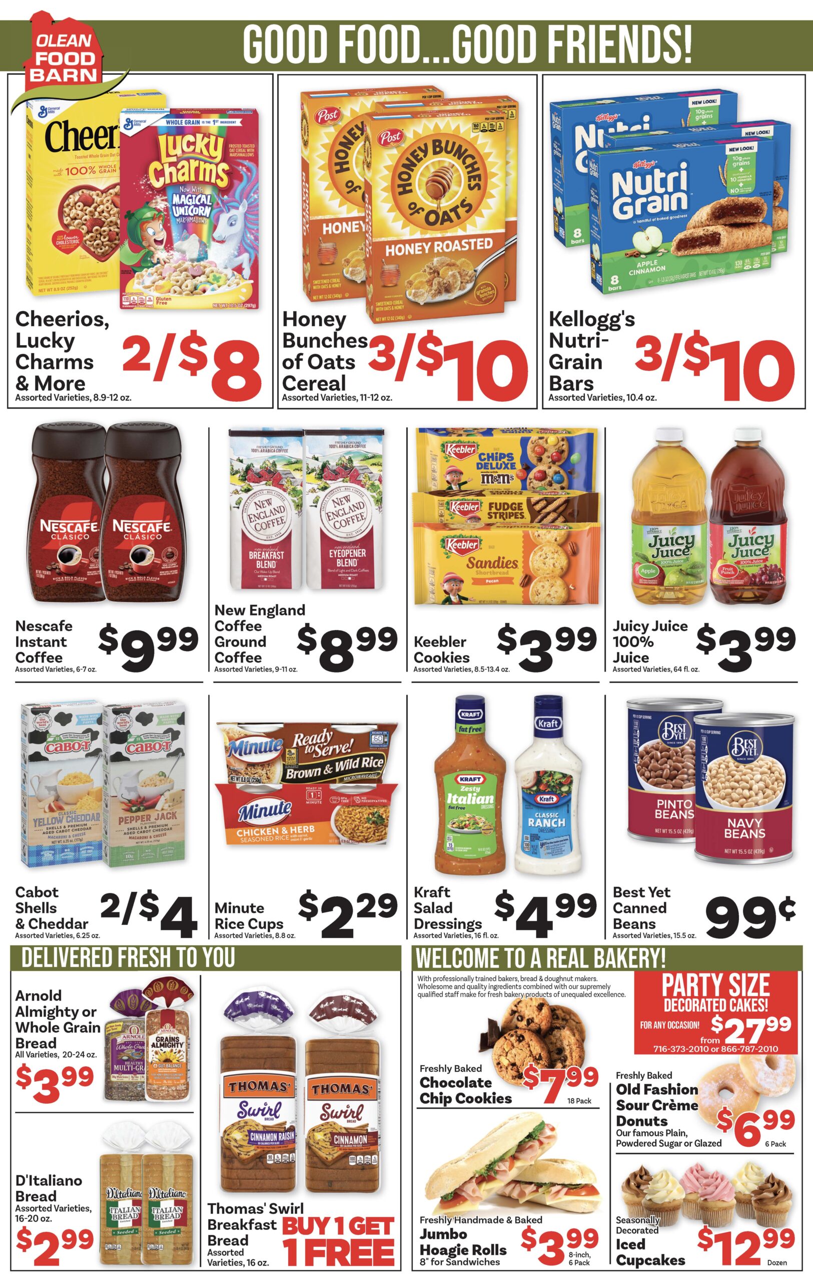 Ried's Food Barn Weekly Special | '.Sun, January 18.' – '.Sat, January 24.' | Page '..'