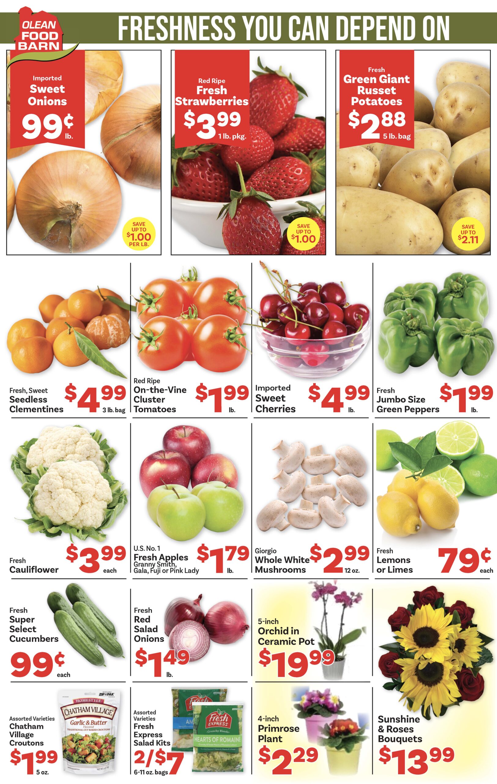 Ried's Food Barn Weekly Special | '.Sun, January 18.' – '.Sat, January 24.' | Page '..'