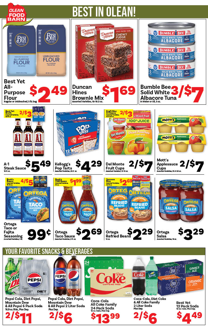 Ried's Food Barn Weekly Special | '.Sun, January 25.' – '.Sat, January 31.' | Page '..'