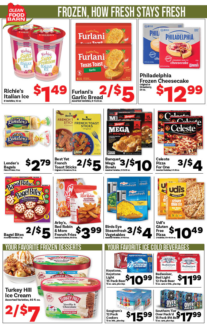 Ried's Food Barn Weekly Special | '.Sun, January 25.' – '.Sat, January 31.' | Page '..'