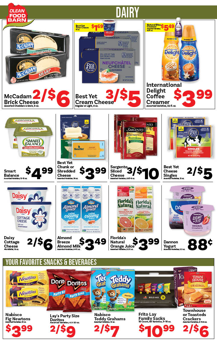 Ried's Food Barn Weekly Special | '.Sun, January 25.' – '.Sat, January 31.' | Page '..'