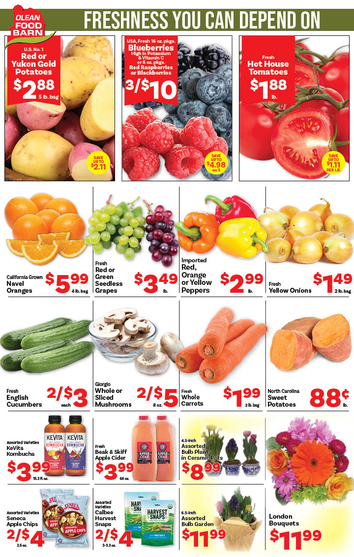 Ried's Food Barn Weekly Special | '.Sun, January 25.' – '.Sat, January 31.' | Page '..'