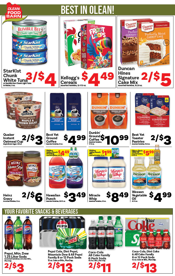 Ried's Food Barn Weekly Special | '.Sun, February 8.' – '.Sat, February 14.' | Page '..'