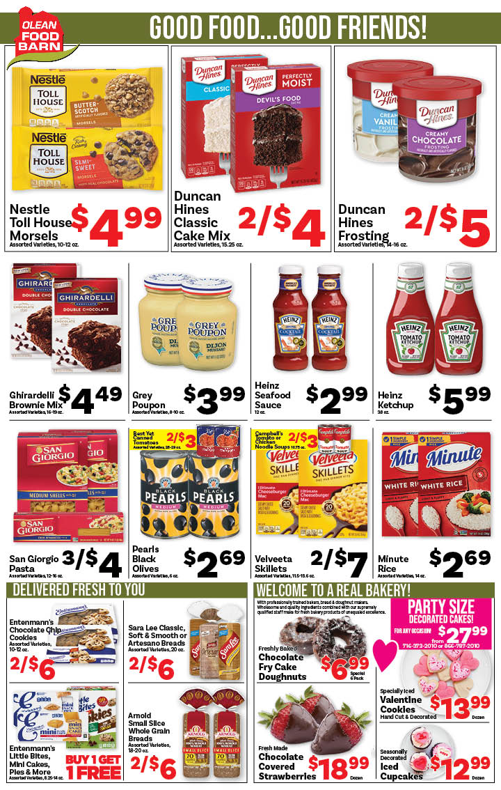 Ried's Food Barn Weekly Special | '.Sun, February 8.' – '.Sat, February 14.' | Page '..'