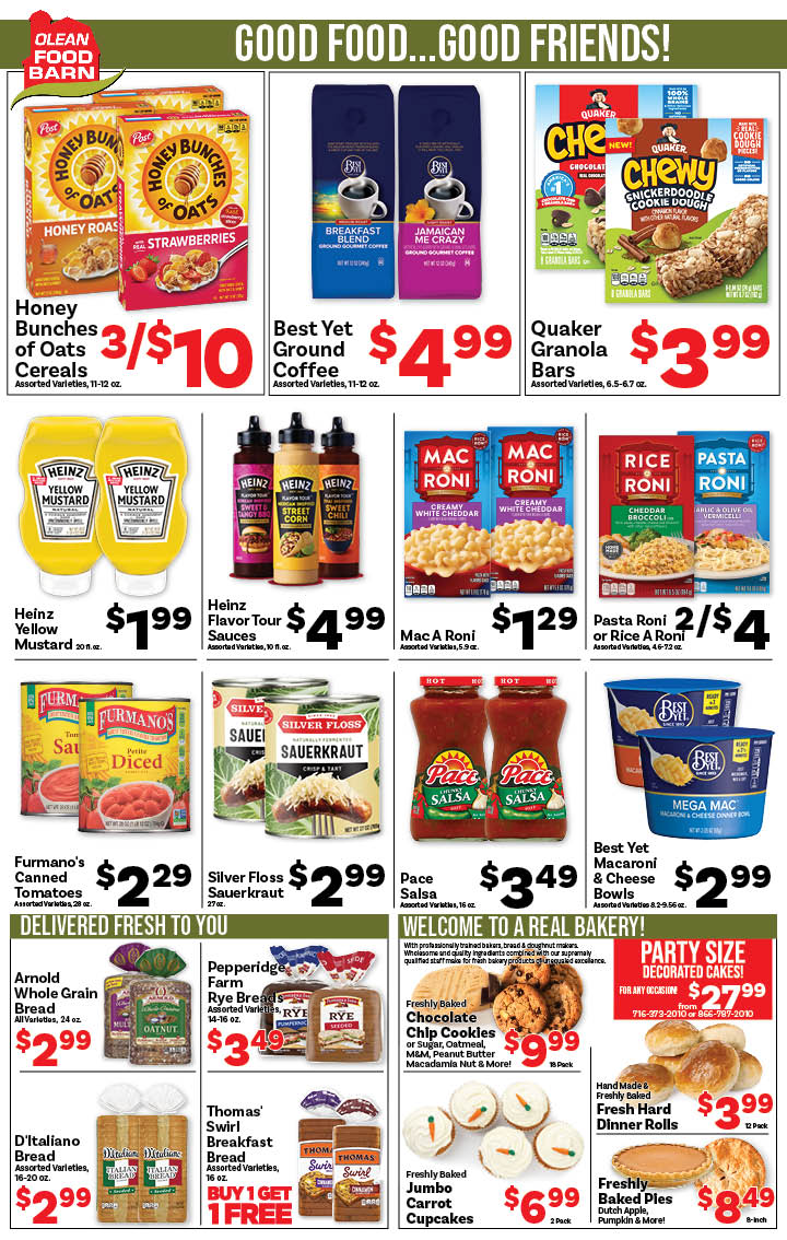 Ried's Food Barn Weekly Special | '.Sun, March 8.' – '.Sat, March 14.' | Page '..'