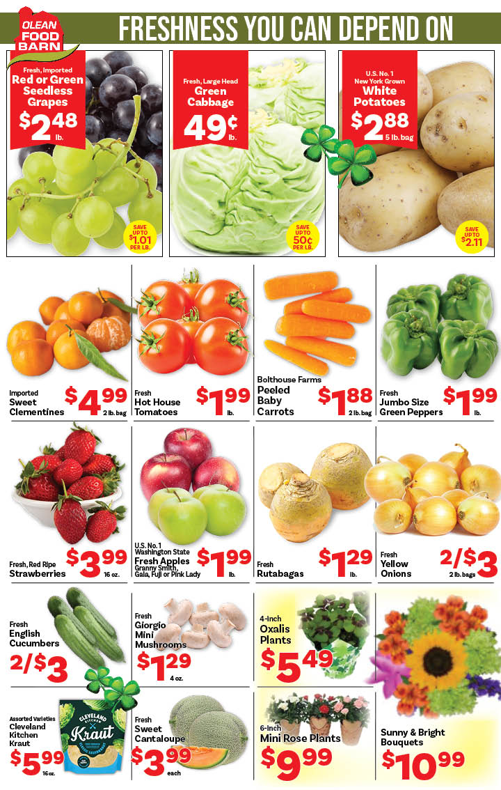 Ried's Food Barn Weekly Special | '.Sun, March 8.' – '.Sat, March 14.' | Page '..'