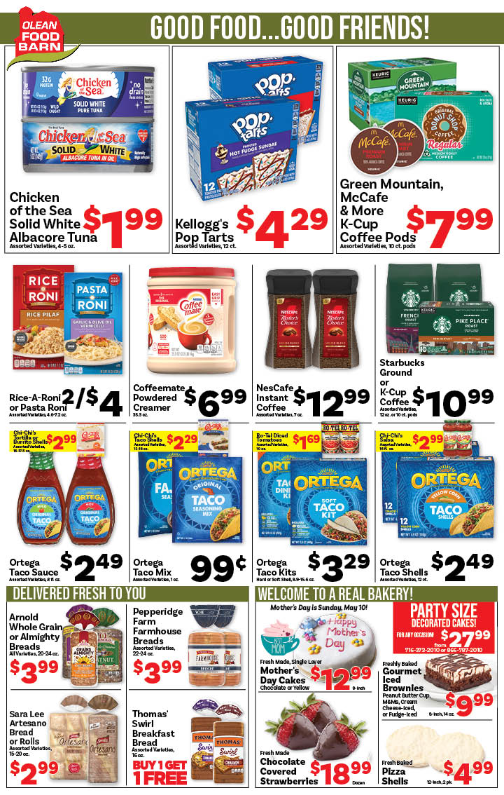 Ried's Food Barn Weekly Special | '.Sun, May 3.' – '.Sat, May 9.' | Page '..'