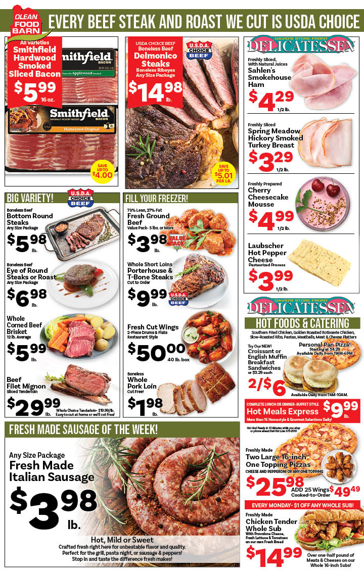Ried's Food Barn Weekly Special | '.Sun, May 10.' – '.Sat, May 16.' | Page '..'