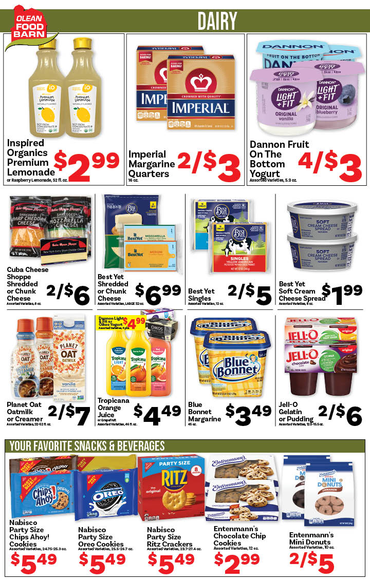 Ried's Food Barn Weekly Special | '.Sun, May 10.' – '.Sat, May 16.' | Page '..'