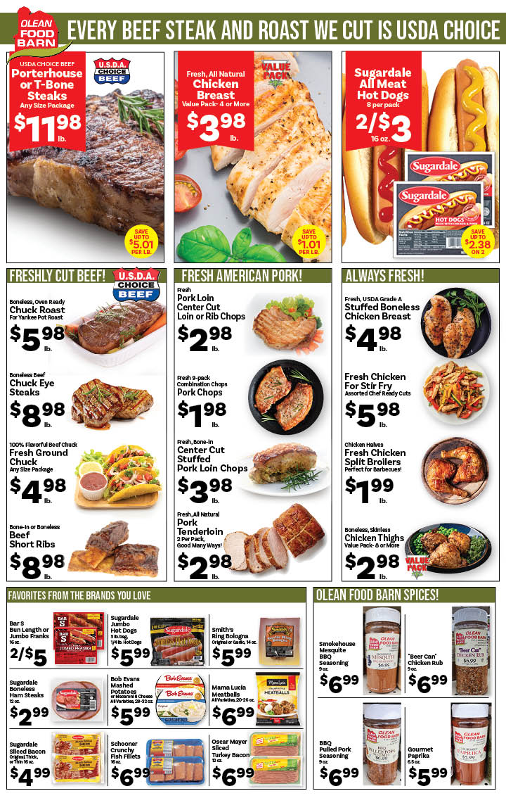 Ried's Food Barn Weekly Special | '.Sun, June 15.' – '.Sat, June 21.' | Page '..'
