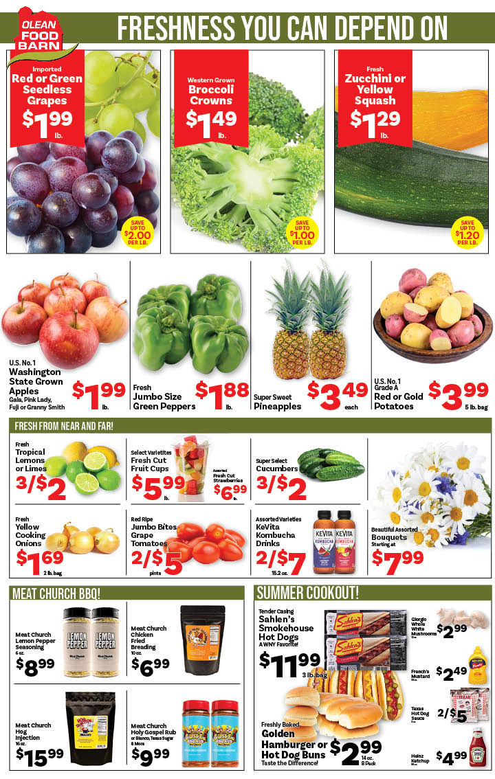 Ried's Food Barn Weekly Special | '.Sun, June 15.' – '.Sat, June 21.' | Page '..'