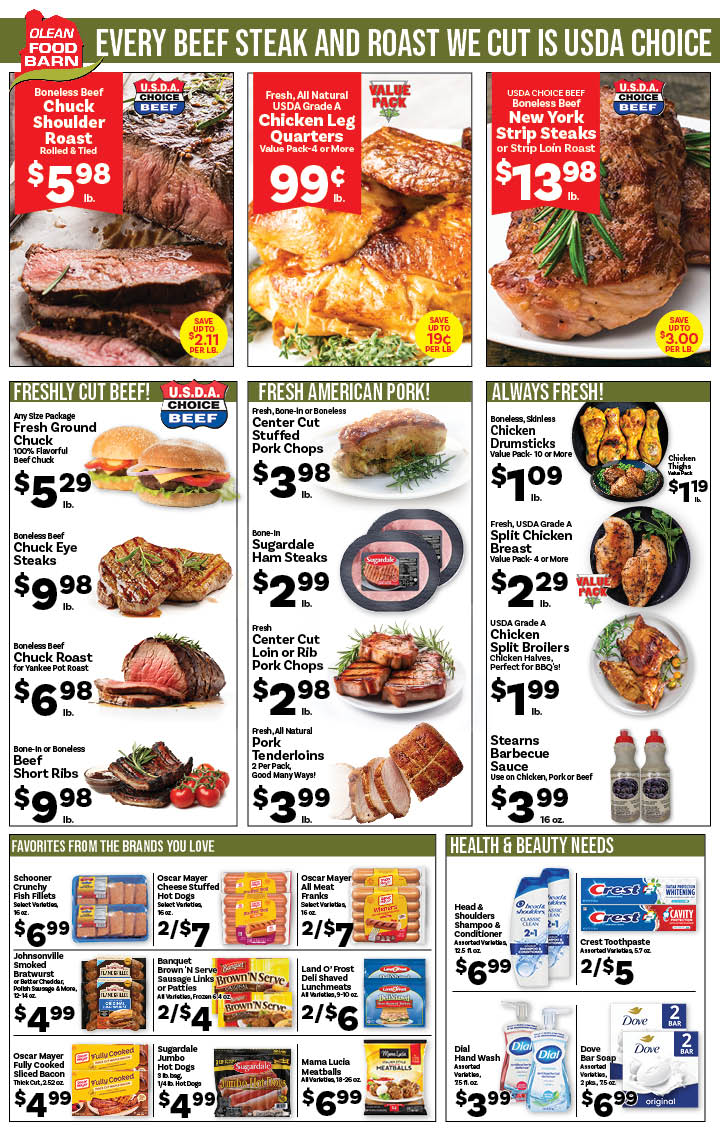 Ried's Food Barn Weekly Special | '.Sun, June 14.' – '.Sat, June 20.' | Page '..'