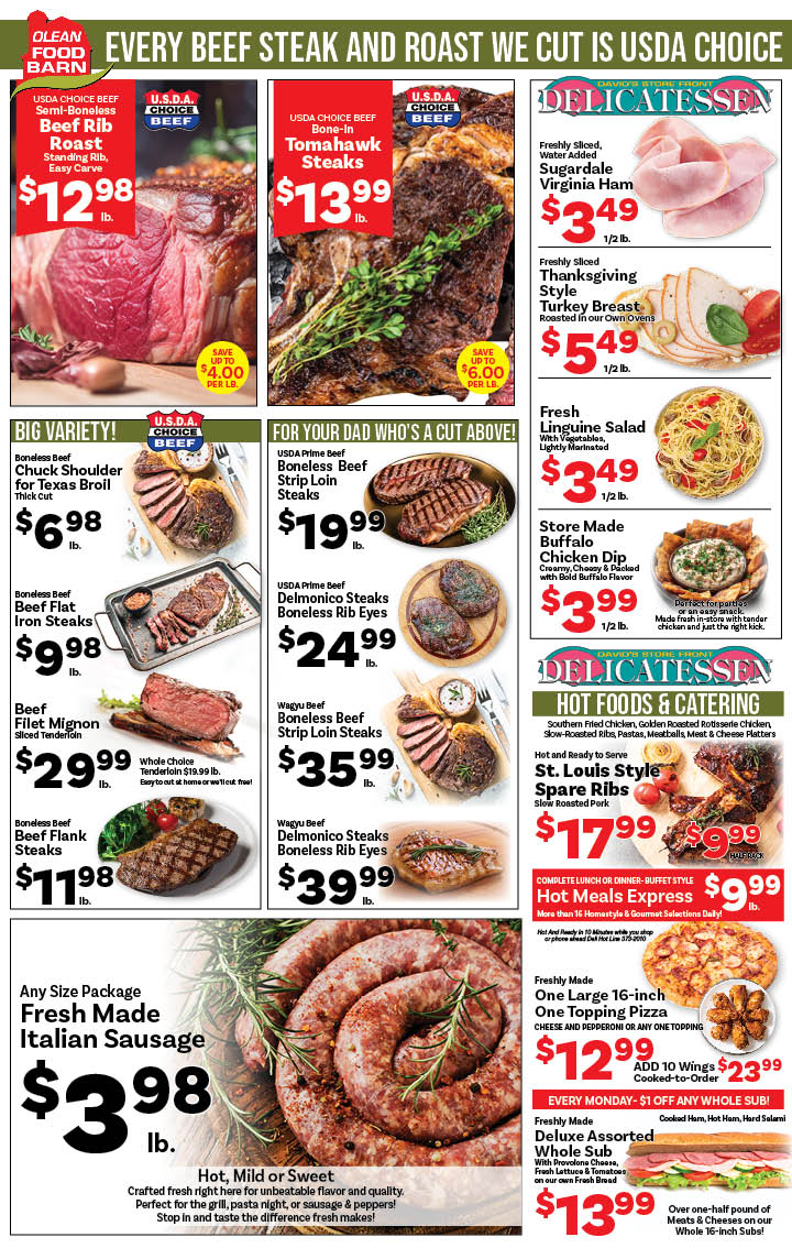 Ried's Food Barn Weekly Special | '.Sun, June 14.' – '.Sat, June 20.' | Page '..'