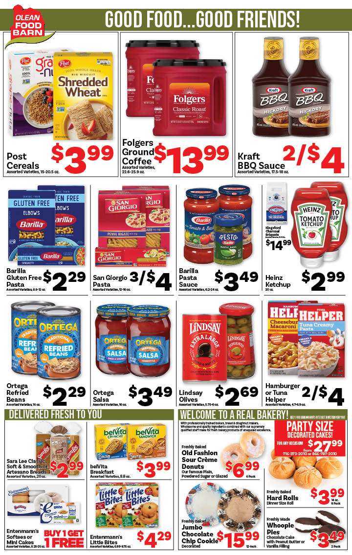 Ried's Food Barn Weekly Special | '.Sun, August 10.' – '.Sat, August 16.' | Page '..'