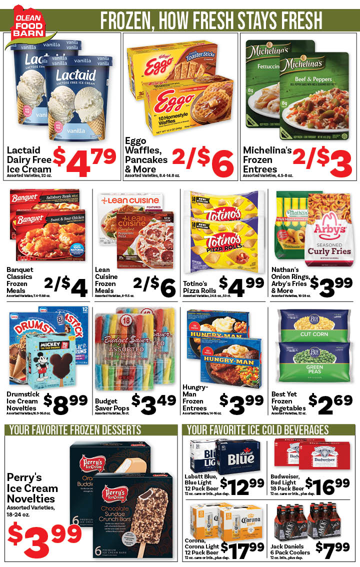 Ried's Food Barn Weekly Special | '.Sun, August 10.' – '.Sat, August 16.' | Page '..'