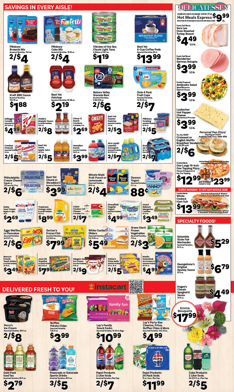 Ried's Food Barn Weekly Special | '.Sun, August 23.' – '.Sat, August 29.' | Page '..'