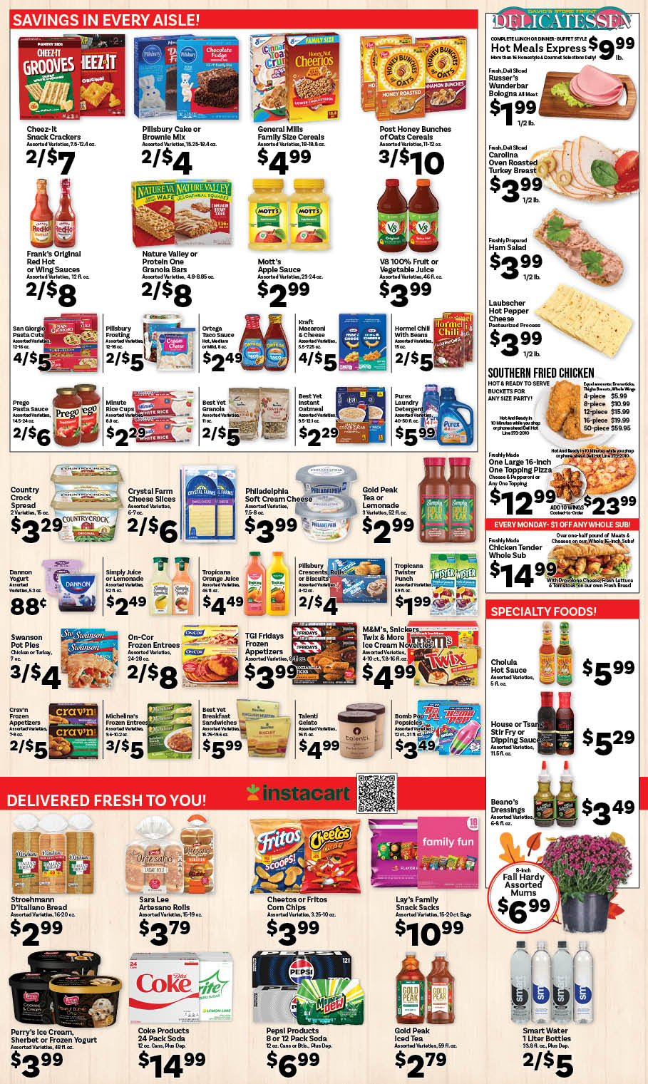 Ried's Food Barn Weekly Special | '.Sun, September 13.' – '.Sat, September 19.' | Page '..'