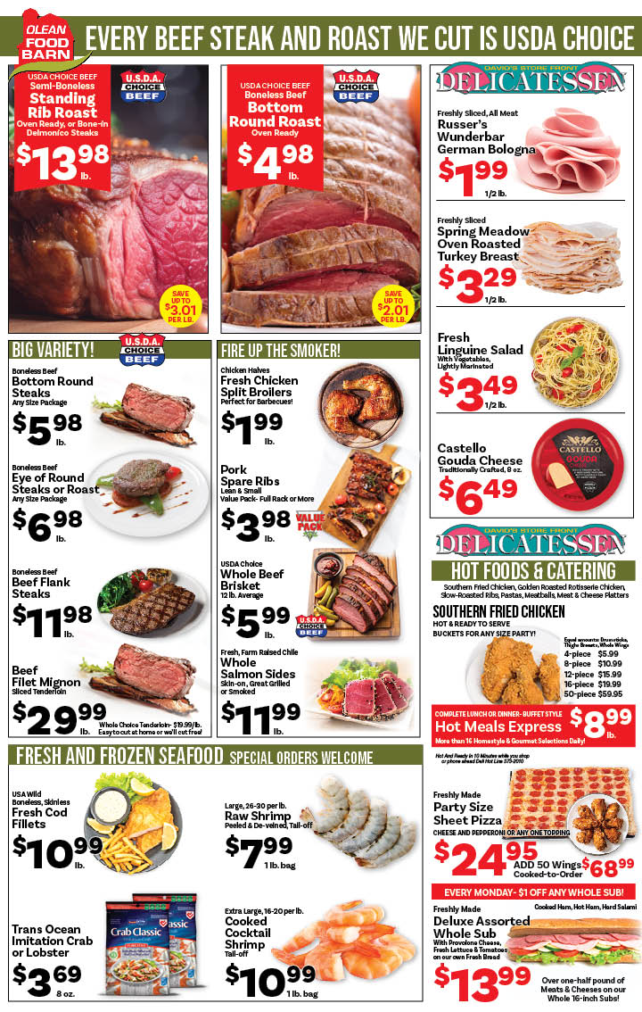 Ried's Food Barn Weekly Special | '.Sun, September 14.' – '.Sat, September 20.' | Page '..'