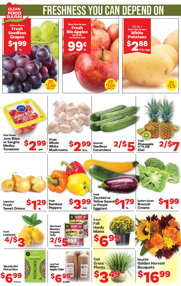 Ried's Food Barn Weekly Special | '.Sun, September 14.' – '.Sat, September 20.' | Page '..'