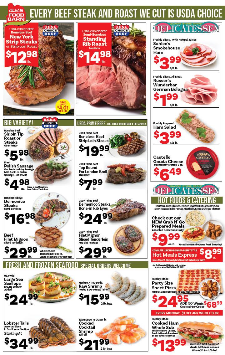 Ried's Food Barn Weekly Special | '.Sun, December 14.' – '.Sat, December 20.' | Page '..'